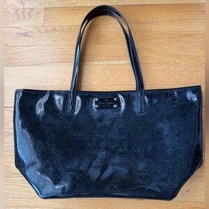 Kate Spade Glossy Black Tote